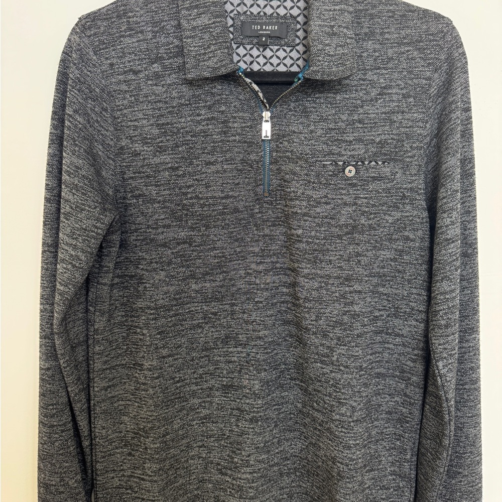 Ted Baker Charcoal Half-Zip Pullover - image 1